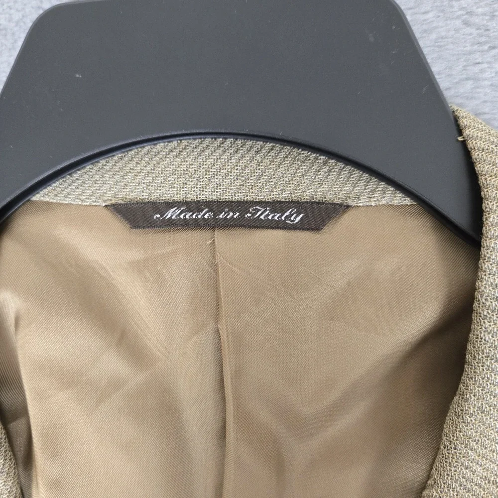 Canali Blazer Mens 54 R Beige 100% Pure New Wool Sport‎ Jacket  Made In Italy